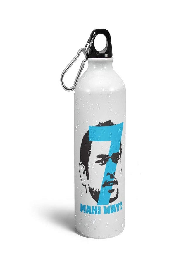 Prink MS Dhoni Sipper Water Bottle | Cricket Captain Bottle | Mahi Best Indian Cricketer | Printed for Fans, Gym, Sports | 600ml - Image 1